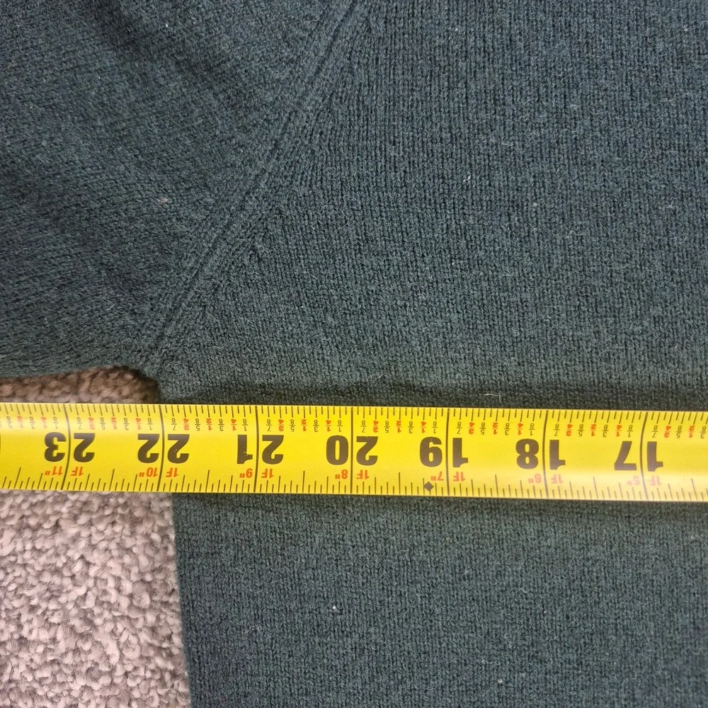 Vintage CoxMoore of England Sweater Mens 44 Green 100% Pure Lambswool Knit